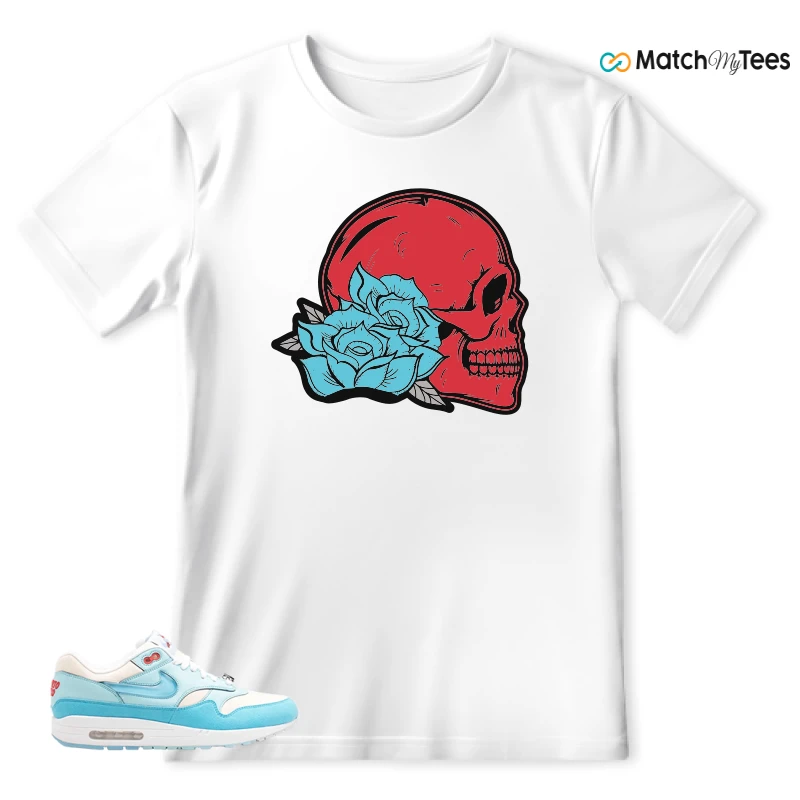 NIKE AIR MAX 1 PUERTO RICO BLUE GALE SNEAKER Matching Tees t-shirt