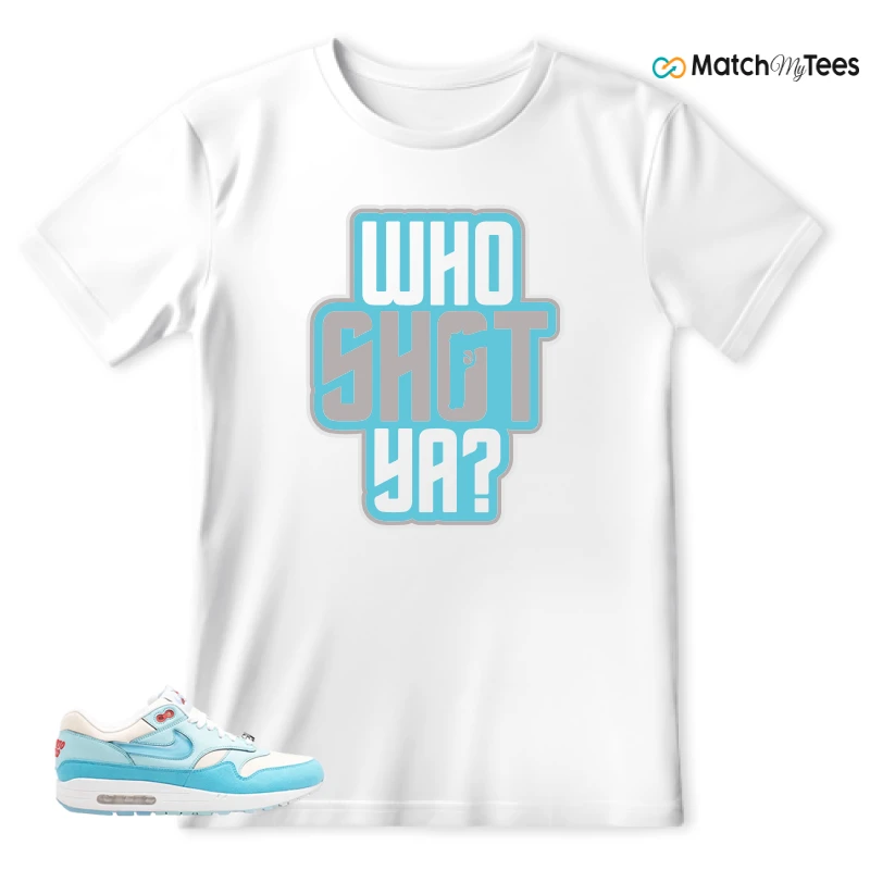 NIKE AIR MAX 1 PUERTO RICO BLUE GALE SNEAKER Matching Tees t-shirt