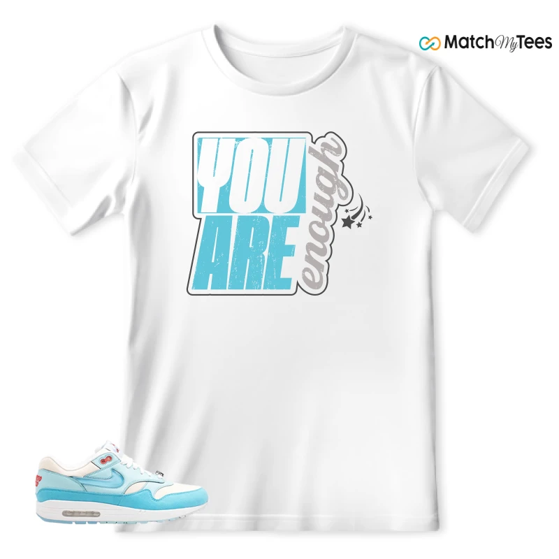NIKE AIR MAX 1 PUERTO RICO BLUE GALE SNEAKER Matching Tees t-shirt