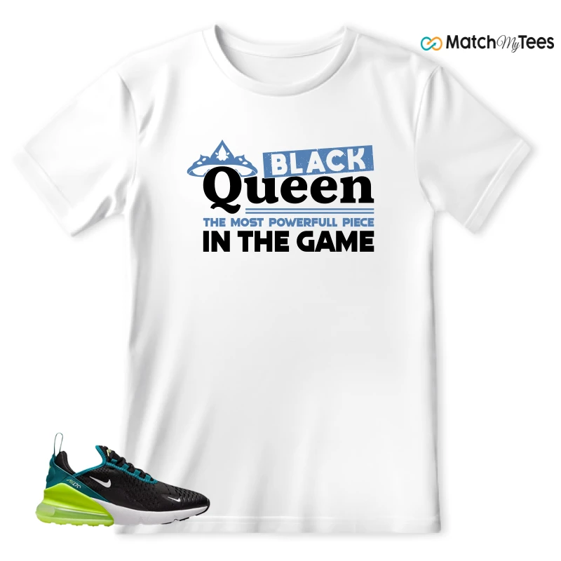 NIKE AIR MAX 270 BLACK BRIGHT SPRUCE BARELY VOLT (GS) SNEAKER Matching Tees t-shirt