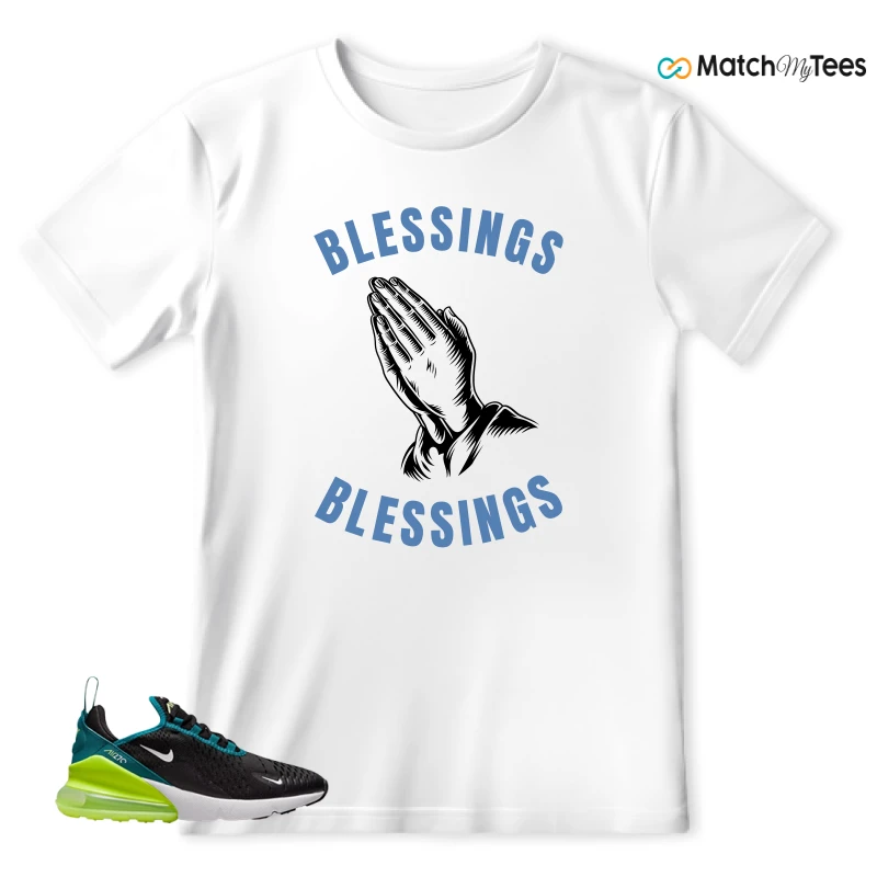 NIKE AIR MAX 270 BLACK BRIGHT SPRUCE BARELY VOLT (GS) SNEAKER Matching Tees T-shirt for Men