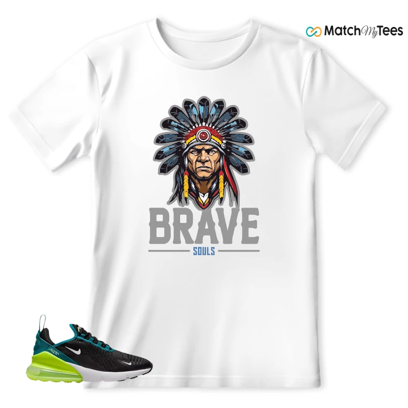 NIKE AIR MAX 270 BLACK BRIGHT SPRUCE BARELY VOLT (GS) SNEAKER Matching Tees t-shirt