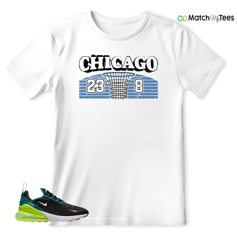 NIKE AIR MAX 270 BLACK BRIGHT SPRUCE BARELY VOLT (GS) SNEAKER Matching Tees t-shirt
