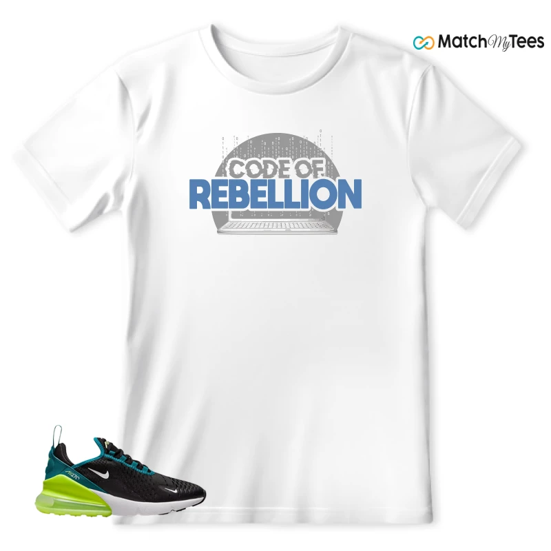 NIKE AIR MAX 270 BLACK BRIGHT SPRUCE BARELY VOLT (GS) SNEAKER Matching Tees t-shirt