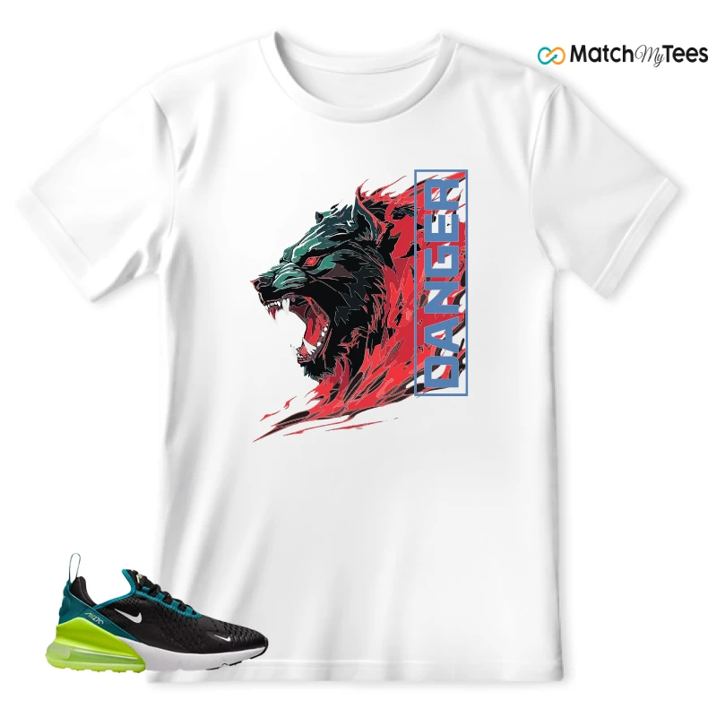 NIKE AIR MAX 270 BLACK BRIGHT SPRUCE BARELY VOLT (GS) SNEAKER Matching Tees t-shirt