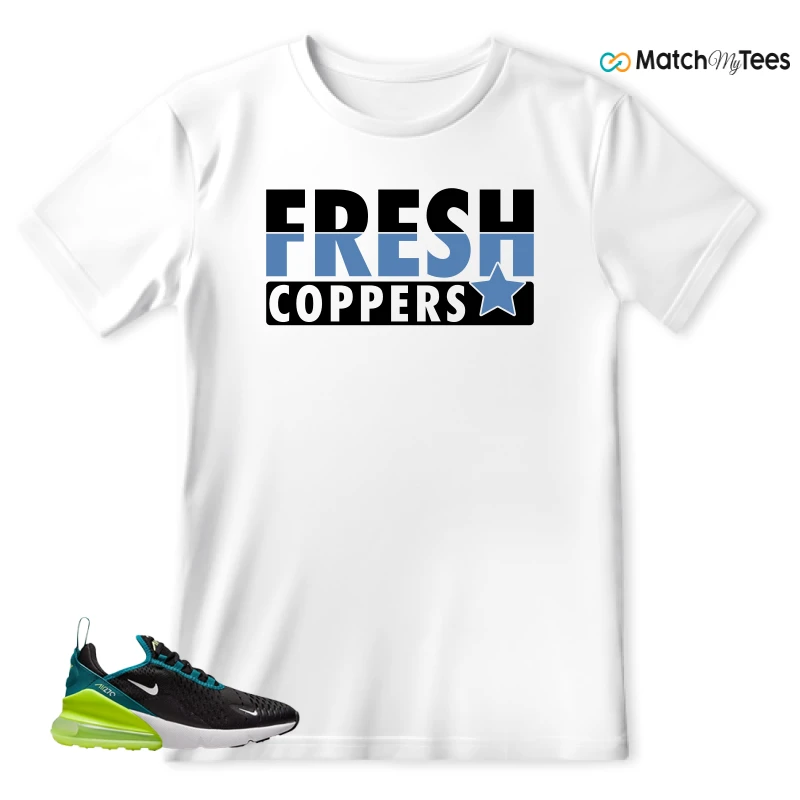 NIKE AIR MAX 270 BLACK BRIGHT SPRUCE BARELY VOLT (GS) SNEAKER Matching Tees t-shirt