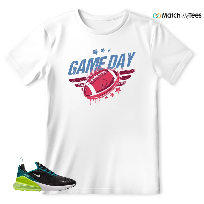 NIKE AIR MAX 270 BLACK BRIGHT SPRUCE BARELY VOLT (GS) SNEAKER Matching Tees t-shirt