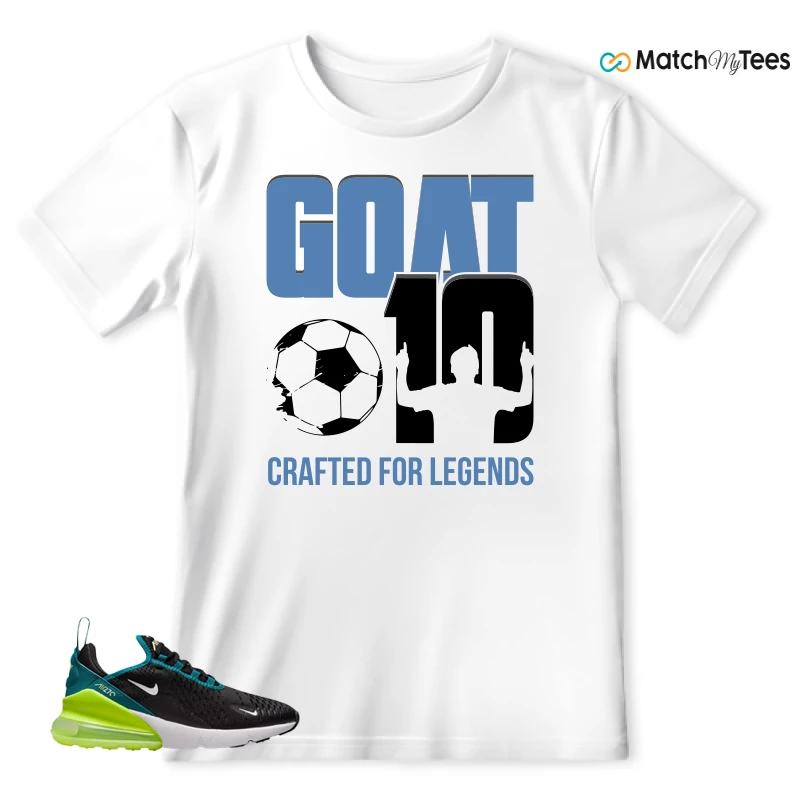 NIKE AIR MAX 270 BLACK BRIGHT SPRUCE BARELY VOLT (GS) SNEAKER Matching Tees t-shirt