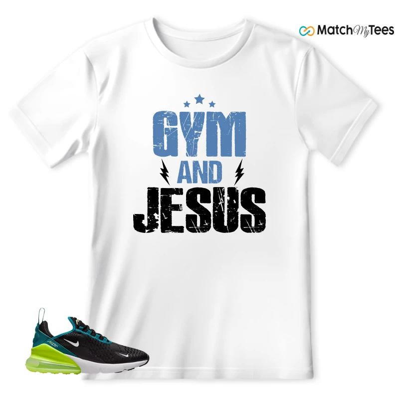 NIKE AIR MAX 270 BLACK BRIGHT SPRUCE BARELY VOLT (GS) SNEAKER Matching Tees t-shirt