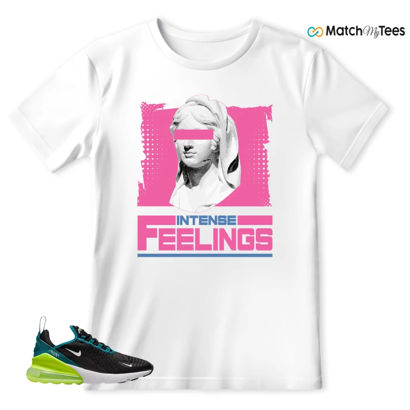 NIKE AIR MAX 270 BLACK BRIGHT SPRUCE BARELY VOLT (GS) SNEAKER Matching Tees T-shirt for Men