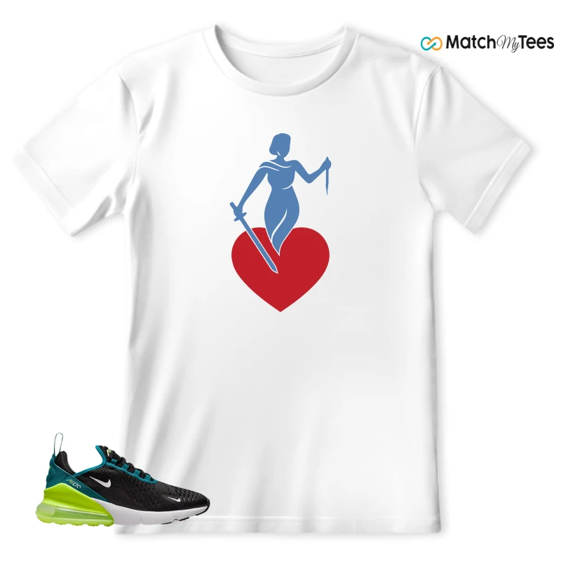 NIKE AIR MAX 270 BLACK BRIGHT SPRUCE BARELY VOLT (GS) SNEAKER Matching Tees t-shirt