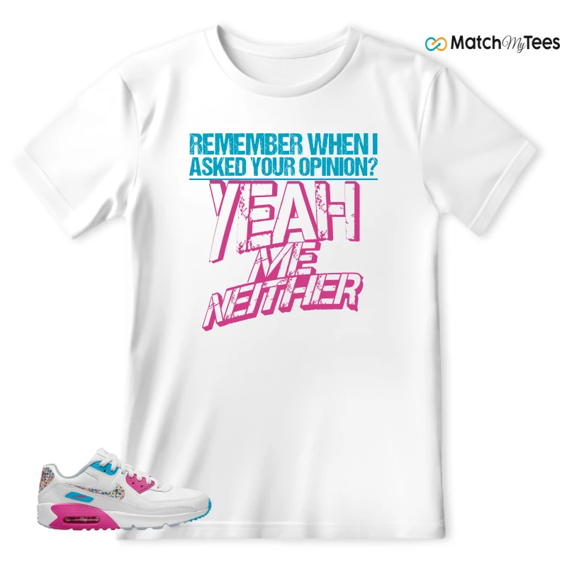 NIKE AIR MAX 90 LEATHER SE BRIGHT COLORS SNEAKER Matching Tees t-shirt