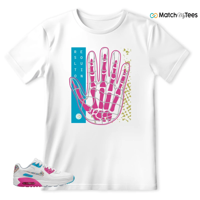 NIKE AIR MAX 90 LEATHER SE BRIGHT COLORS SNEAKER Matching Tees t-shirt