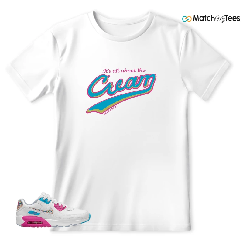 NIKE AIR MAX 90 LEATHER SE BRIGHT COLORS SNEAKER Matching Tees t-shirt