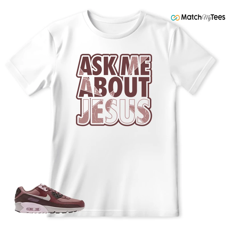 NIKE AIR MAX 90 LEATHER SMOKEY MAUVE EARTH SNEAKER Matching Tees t-shirt