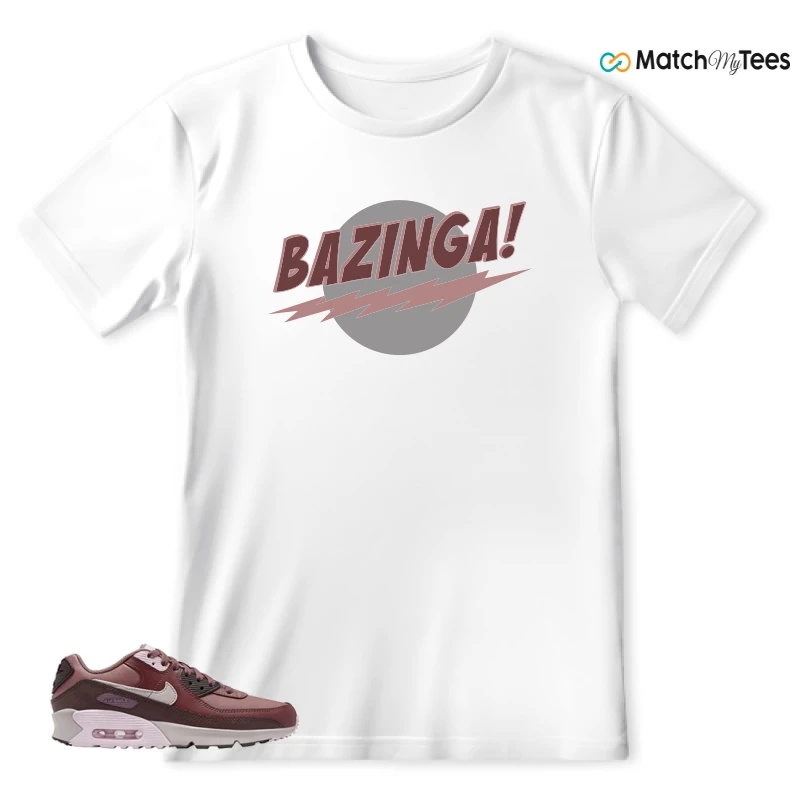 NIKE AIR MAX 90 LEATHER SMOKEY MAUVE EARTH SNEAKER Matching Tees t-shirt