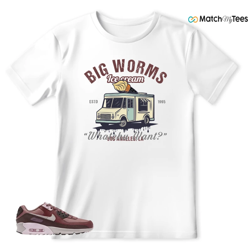 NIKE AIR MAX 90 LEATHER SMOKEY MAUVE EARTH SNEAKER Matching Tees t-shirt