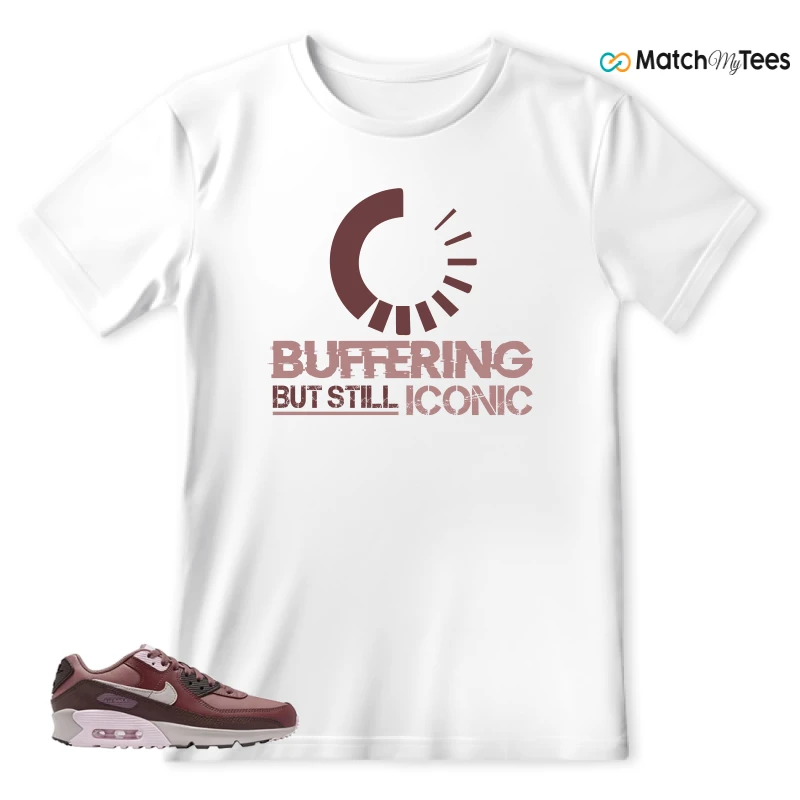 NIKE AIR MAX 90 LEATHER SMOKEY MAUVE EARTH SNEAKER Matching Tees t-shirt