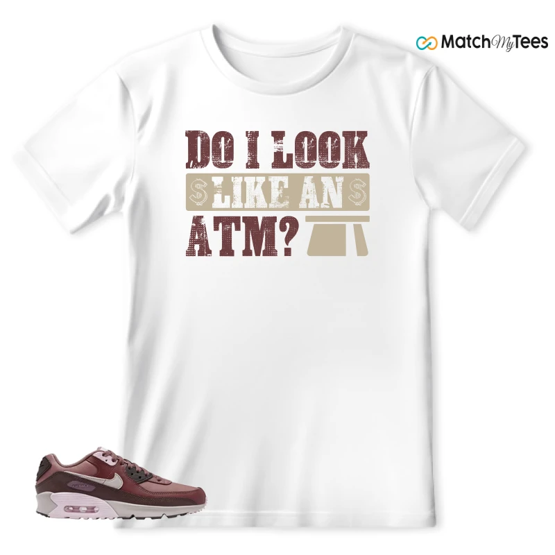 NIKE AIR MAX 90 LEATHER SMOKEY MAUVE EARTH SNEAKER Matching Tees t-shirt