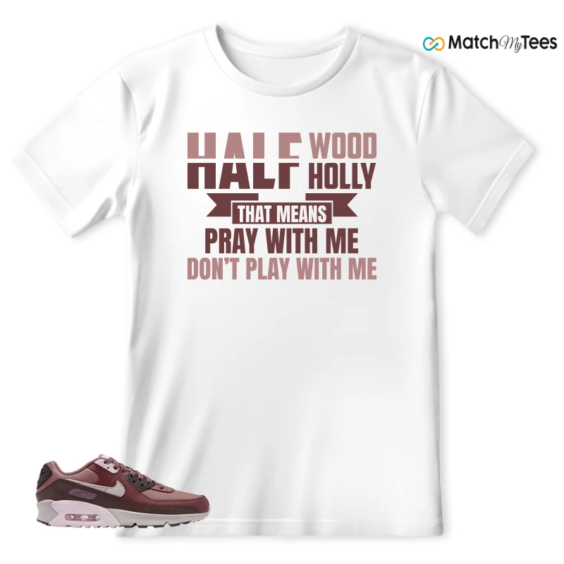 NIKE AIR MAX 90 LEATHER SMOKEY MAUVE EARTH SNEAKER Matching Tees t-shirt