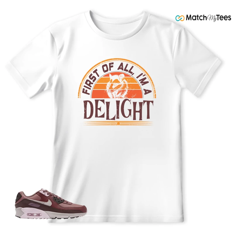 NIKE AIR MAX 90 LEATHER SMOKEY MAUVE EARTH SNEAKER Matching Tees t-shirt