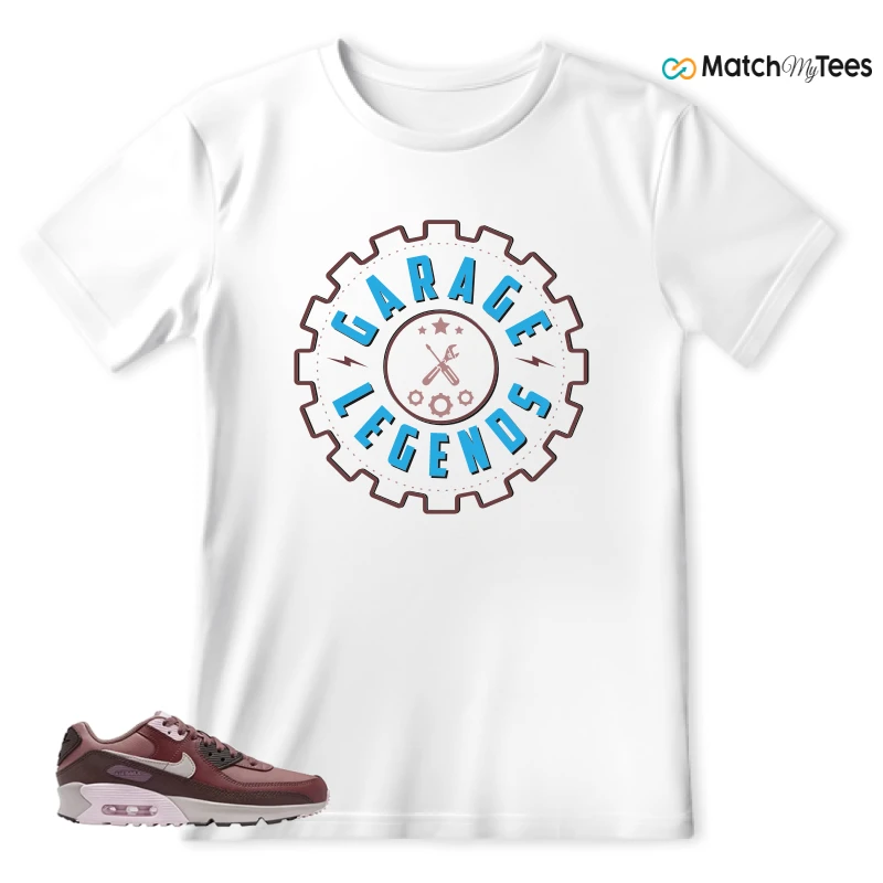NIKE AIR MAX 90 LEATHER SMOKEY MAUVE EARTH SNEAKER Matching Tees t-shirt