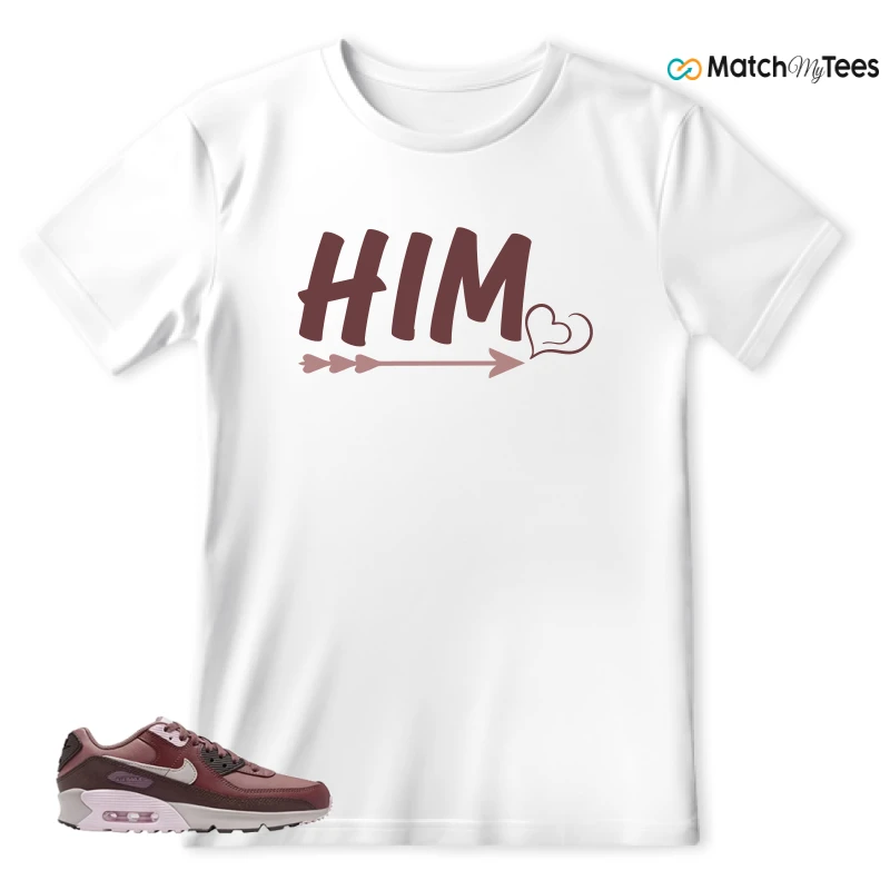 NIKE AIR MAX 90 LEATHER SMOKEY MAUVE EARTH SNEAKER Matching Tees t-shirt