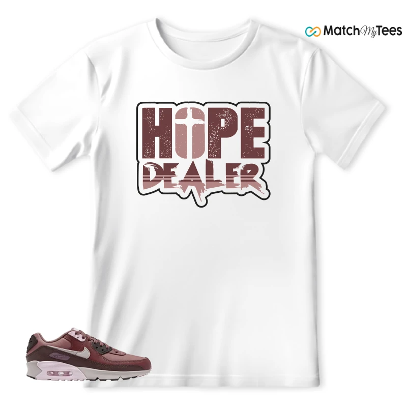 NIKE AIR MAX 90 LEATHER SMOKEY MAUVE EARTH SNEAKER Matching Tees t-shirt