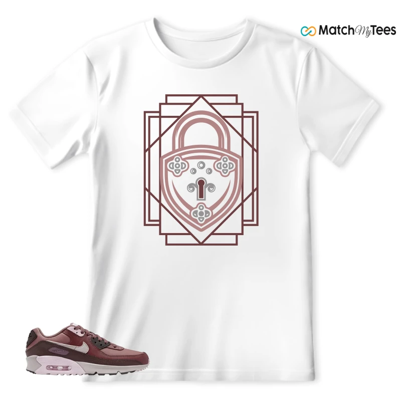 NIKE AIR MAX 90 LEATHER SMOKEY MAUVE EARTH SNEAKER Matching Tees t-shirt