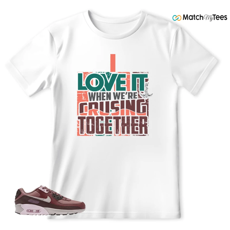 NIKE AIR MAX 90 LEATHER SMOKEY MAUVE EARTH SNEAKER Matching Tees t-shirt