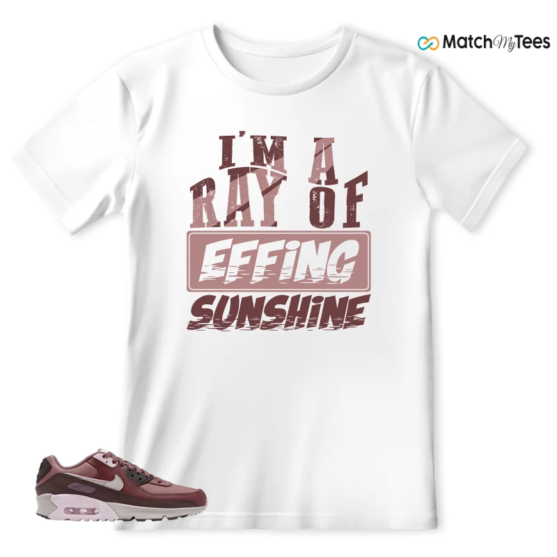NIKE AIR MAX 90 LEATHER SMOKEY MAUVE EARTH SNEAKER Matching Tees t-shirt