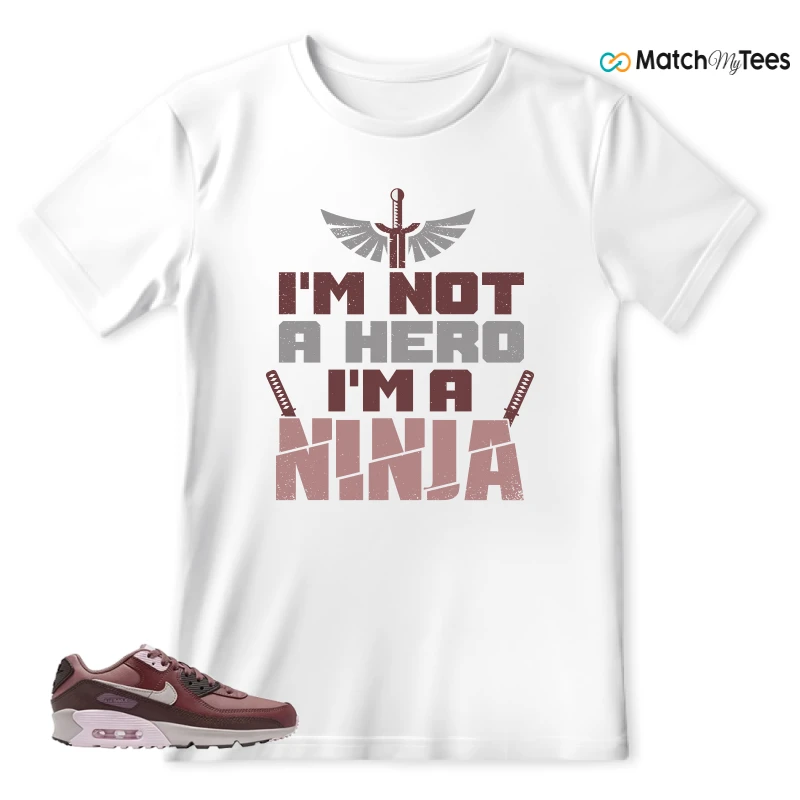 NIKE AIR MAX 90 LEATHER SMOKEY MAUVE EARTH SNEAKER Matching Tees t-shirt