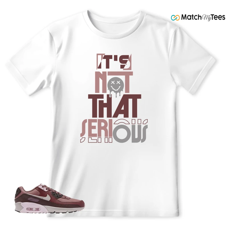 NIKE AIR MAX 90 LEATHER SMOKEY MAUVE EARTH SNEAKER Matching Tees t-shirt