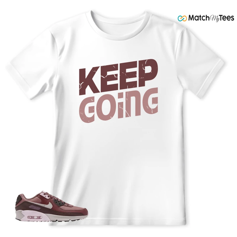 NIKE AIR MAX 90 LEATHER SMOKEY MAUVE EARTH SNEAKER Matching Tees t-shirt