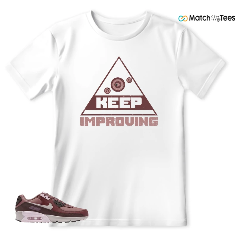 NIKE AIR MAX 90 LEATHER SMOKEY MAUVE EARTH SNEAKER Matching Tees T-shirt for Men