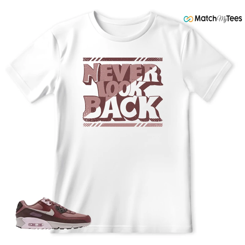 NIKE AIR MAX 90 LEATHER SMOKEY MAUVE EARTH SNEAKER Matching Tees T-shirt for Men