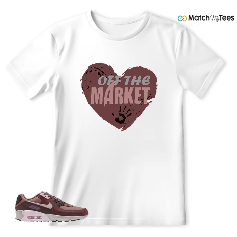 NIKE AIR MAX 90 LEATHER SMOKEY MAUVE EARTH SNEAKER Matching Tees t-shirt
