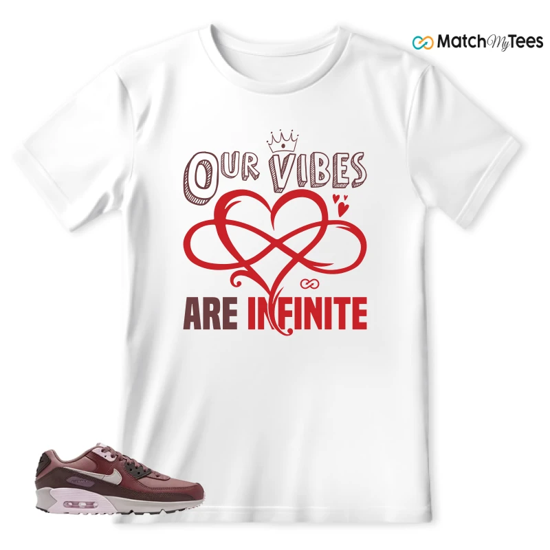 NIKE AIR MAX 90 LEATHER SMOKEY MAUVE EARTH SNEAKER Matching Tees t-shirt
