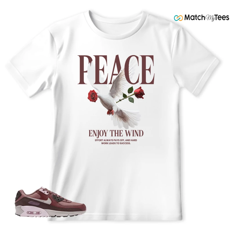 NIKE AIR MAX 90 LEATHER SMOKEY MAUVE EARTH SNEAKER Matching Tees t-shirt
