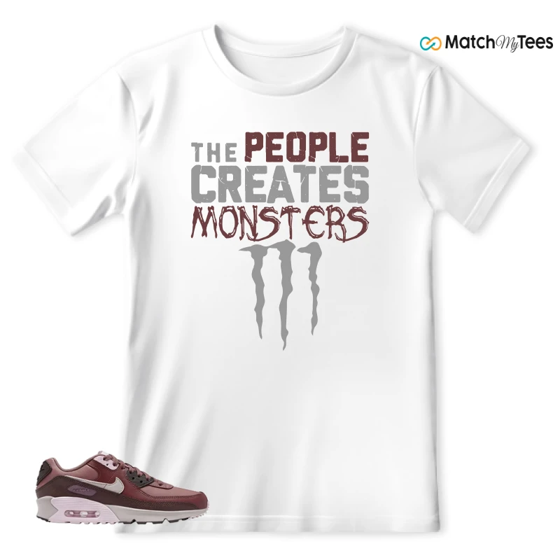 NIKE AIR MAX 90 LEATHER SMOKEY MAUVE EARTH SNEAKER Matching Tees t-shirt
