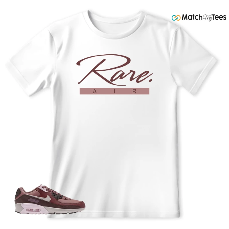 NIKE AIR MAX 90 LEATHER SMOKEY MAUVE EARTH SNEAKER Matching Tees t-shirt