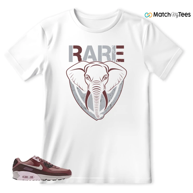 NIKE AIR MAX 90 LEATHER SMOKEY MAUVE EARTH SNEAKER Matching Tees T-shirt for Men