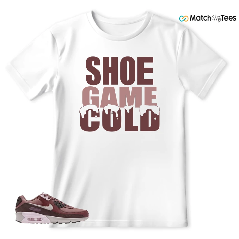 NIKE AIR MAX 90 LEATHER SMOKEY MAUVE EARTH SNEAKER Matching Tees t-shirt