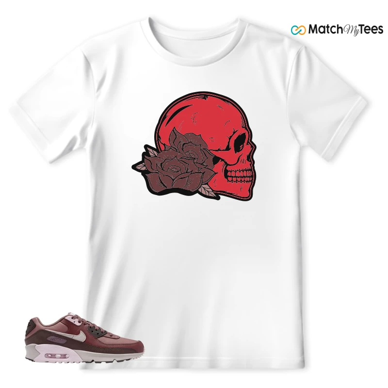 NIKE AIR MAX 90 LEATHER SMOKEY MAUVE EARTH SNEAKER Matching Tees t-shirt