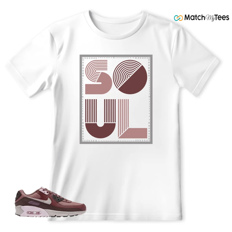 NIKE AIR MAX 90 LEATHER SMOKEY MAUVE EARTH SNEAKER Matching Tees t-shirt