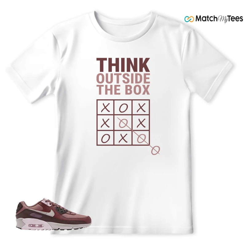 NIKE AIR MAX 90 LEATHER SMOKEY MAUVE EARTH SNEAKER Matching Tees t-shirt