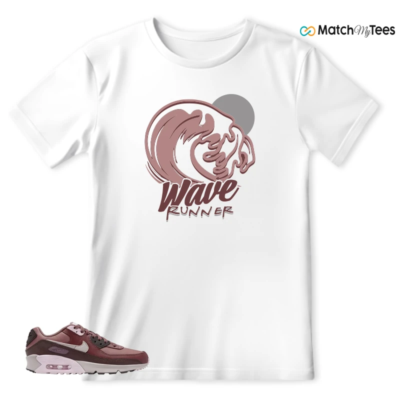 NIKE AIR MAX 90 LEATHER SMOKEY MAUVE EARTH SNEAKER Matching Tees t-shirt