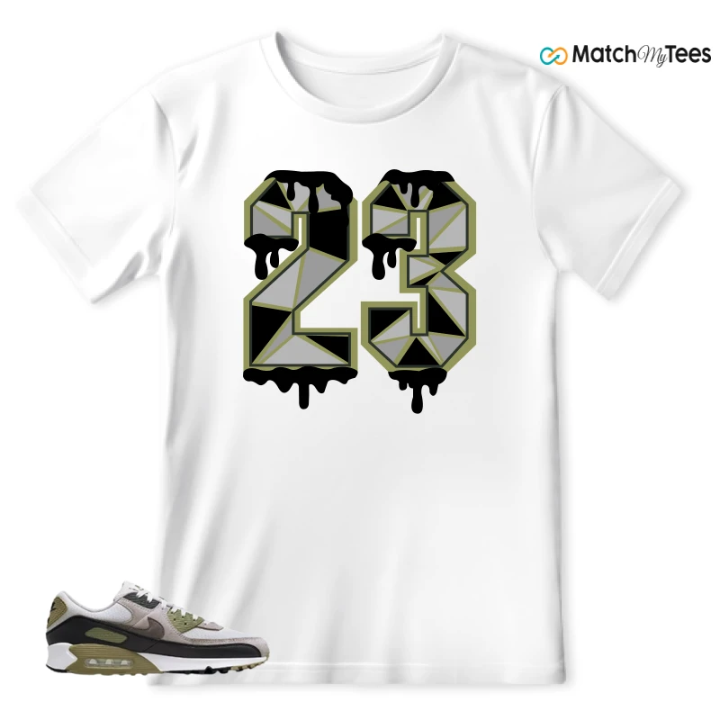 NIKE AIR MAX 90 LIGHT BONE NEUTRAL OLIVE SNEAKER Matching Tees t-shirt
