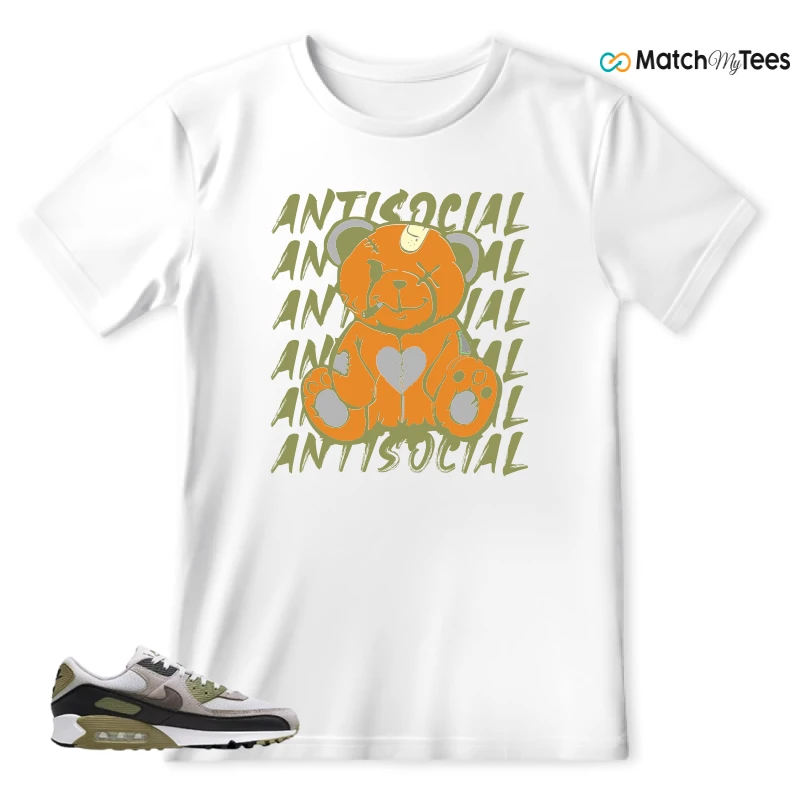 NIKE AIR MAX 90 LIGHT BONE NEUTRAL OLIVE SNEAKER Matching Tees t-shirt