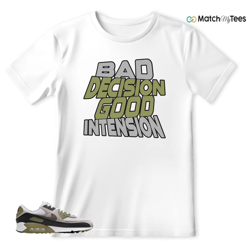 NIKE AIR MAX 90 LIGHT BONE NEUTRAL OLIVE SNEAKER Matching Tees t-shirt